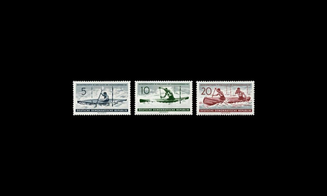 DDR 838-40 ** Koskimelonnan MM-kisat (1961)