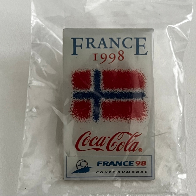 Jalkapallo MM-98 Coca-Cola maapinssi - Norja