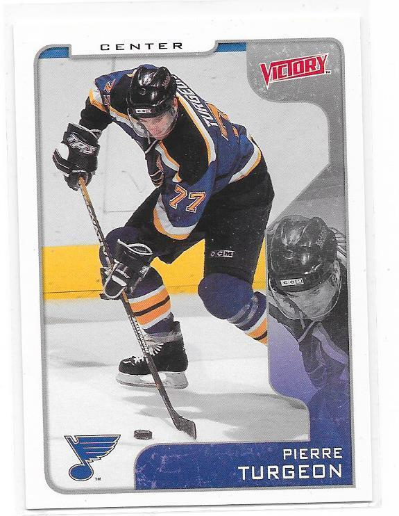 2001-02 UD Victory #310 Pierre Turgeon St Louis Blues