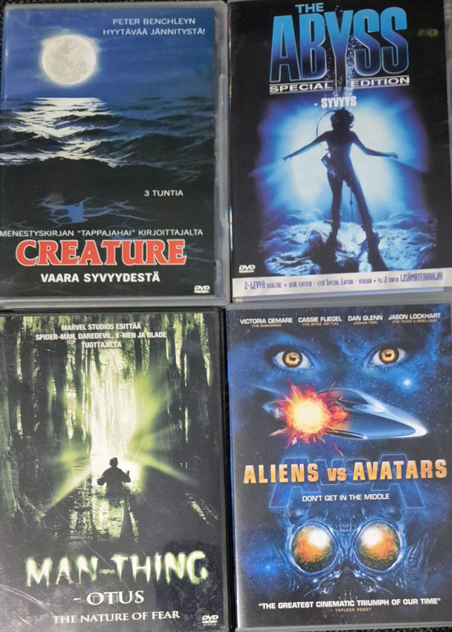 KAUHU SCIFI ELOKUVAT 4 KPL -DVD