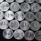 USA Quarter Dollar. iso määrä kolikoita ja osavaltioita. - pikkukuva 5