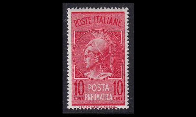 Italia 1003 ** Putkipostimerkki (1958)
