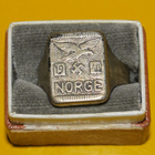 Norjan Miehitys 1940 Hopeinen Saksan Luftwaffe sormus - pikkukuva 3