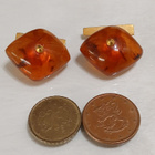 Vintage Meripihka kalvosinnapit Amber itämeren Meripihka - pikkukuva 2