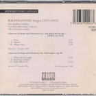 Rachmaninov - Piano concertos no. 1 and no. 3 - CD - pikkukuva 2