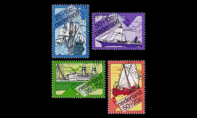 Alankomaat 1007-10 o Hyväntekeväisyys laivoja (1973)