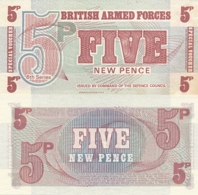 British Armed Forces 5 Pence 1972