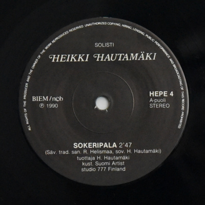 Single: Hautamäki, Heikki - Sokeripala / Kotirannat