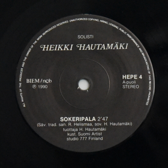 Single: Hautamäki, Heikki - Sokeripala / Kotirannat