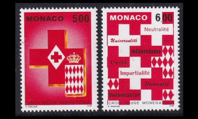 Monaco 2149-50 ** Punainen Risti (1993)