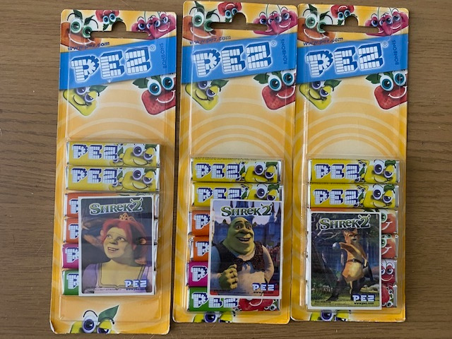 PEZ Shrek 2 täyttöpakkauskortteja # Shreck 2
