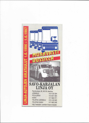 Aikataulut, Savo-Karjalan Linja Oy, 1996-97