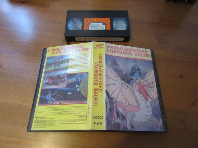 Lohikäärmeiden viimeinen taisto (Select Video) VHS värikopio