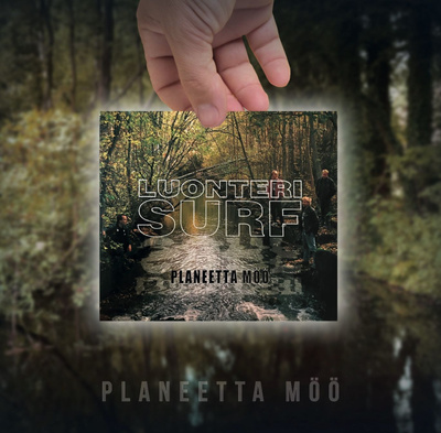 Luonteri Surf Planeetta Möö lp uusi 2026 musta vinyyli