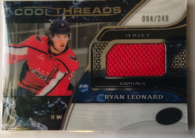 Ryan Leonard 2025-26 UD Ice Cool Threads Rookie Jersey /249