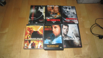 Bruce Willis x6 dvd Elokuvaa