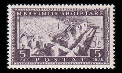 Albania 311 ** Käyttösarja 5 Fr (1939)
