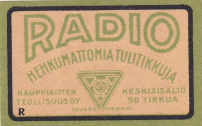 Radio, R,  Kauppiaitten Teollisuus Oy,   6/9