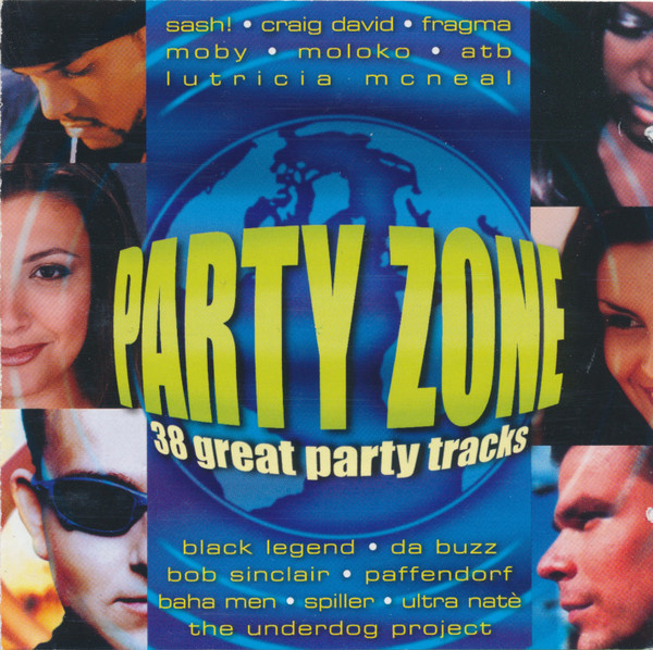 Party Zone (2CD) EX+!! Sash ATB Scooter Baha Men Amber Ines