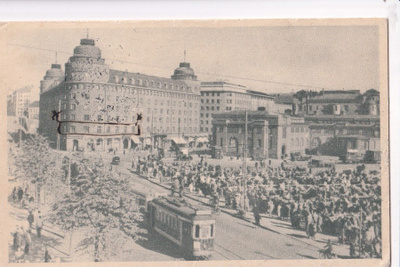 Helsinki, Hakaniemen tori -46 Ruotsiin   b505