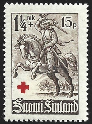 1940 Punainen Risti Hakkapeliitta 1  1/4 + 0,15 **  LaPe 223
