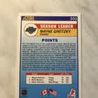 1990-91 Score Canadian Wayne Gretzky #353 - pikkukuva 2