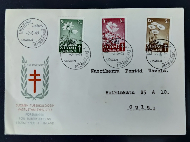 1949 FDC Tuberkuloosi