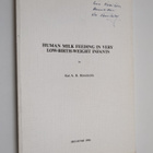 Kai A. R. Rönnholm : Human Milk Feeding in Very Low-Borth... - pikkukuva 1