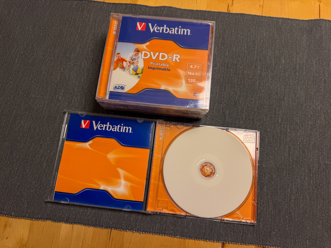 Verbatim DVD-R 4,7Gb 16x levyjä (6 kpl)