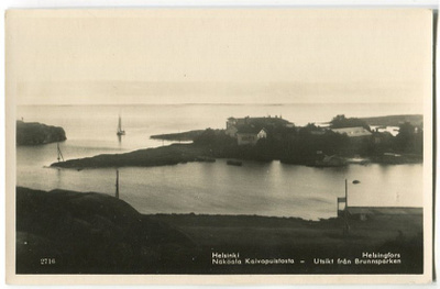 Helsinki Näköala Kaivopuistosta (Uunisaaret), 1930-luku