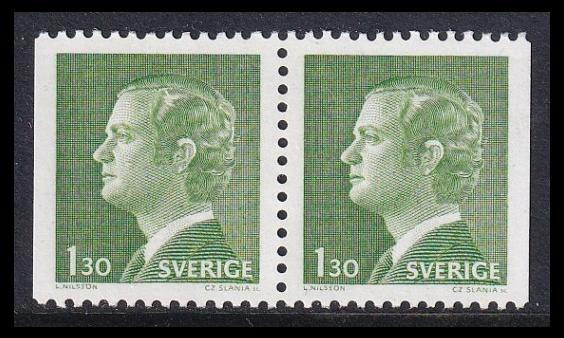 Ruotsi 935DD ** Carl XVI 1.30 Kr (1976)