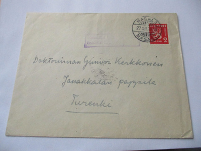 1939 Masala (Kirkkonummi) sens kuori 27.12.39