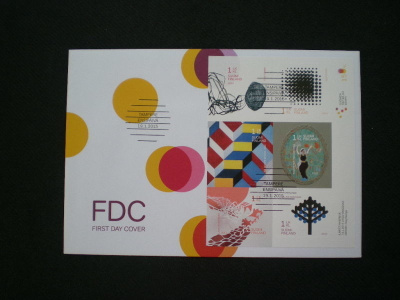 FDC Suomen taiteilijaseura 6 x 1. lk 19.1.2015 - LaPe V112