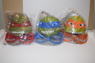 mcdonalds happy meal lelu turtles x3