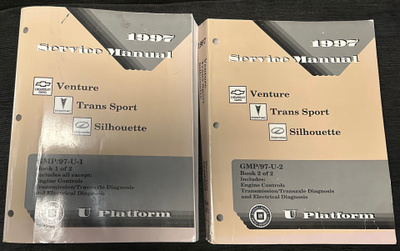 GM korjausopas Venture Trans Sport Silhouette Service Manual