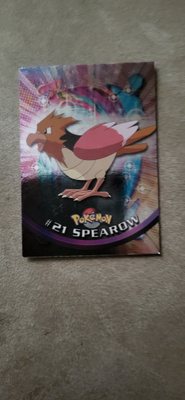 Topps Pokemon 21 Spearow Textured Foil Black Logo TV card