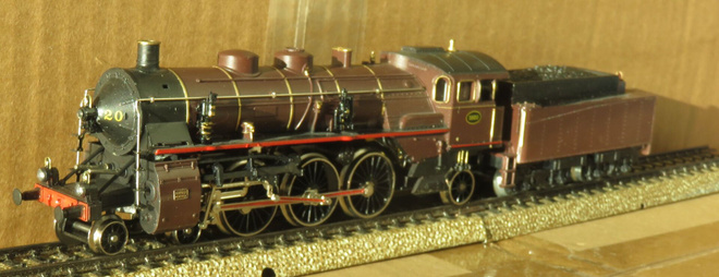 Märklin  SNCB serie 59  höyryveturi  boxissa