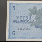 5 Markkaa 1963, virheellisyydet allekirjoituksissa, 3kpl - pikkukuva 2