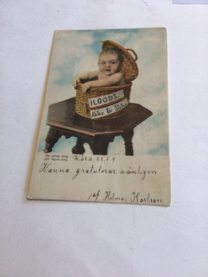 Onnittelukortti 1904