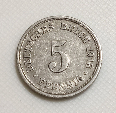 Saksa 5 Pfennig 1913A