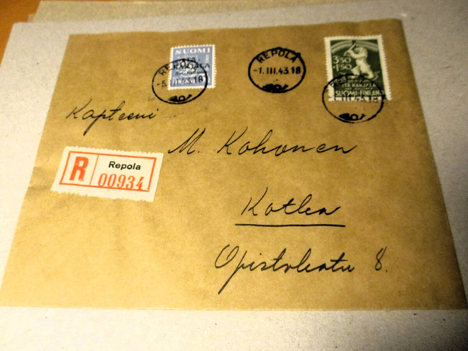 1943 Repola R kuori Kotkaan, tulol.