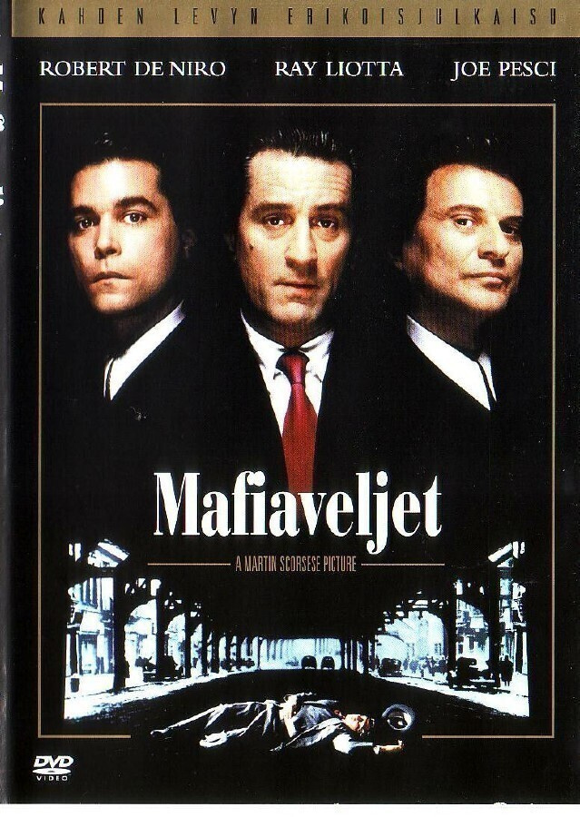 dvd, Mafiaveljet (o: Martin Scorsese, 1990, IMDb: 8.7) 2 dvd
