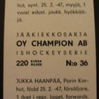 Jukka Haanpää Porin Karhut Champion 1966 - pikkukuva 2