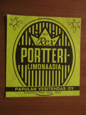 JUOMAETIKETTI - PORTTERI LIONAADIA FINLAND (K18-S7)
