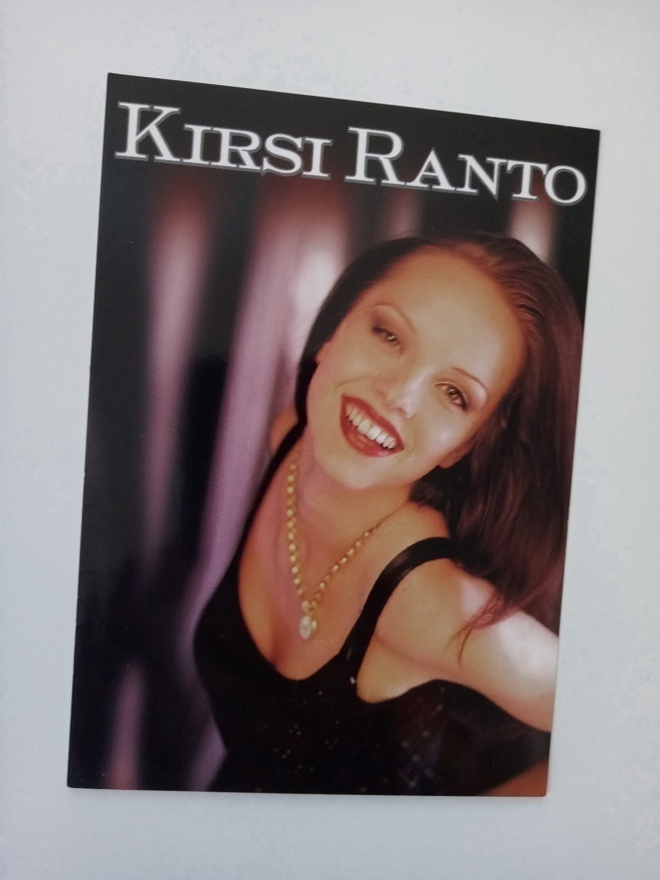 KIRSI RANTO nimmaroitu fanikortti ( Sis.postikulut )
