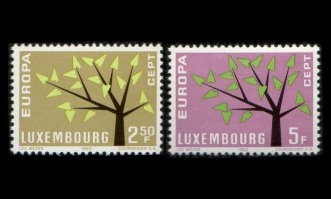 Luxemburg 657-8 ** Europa (1962)
