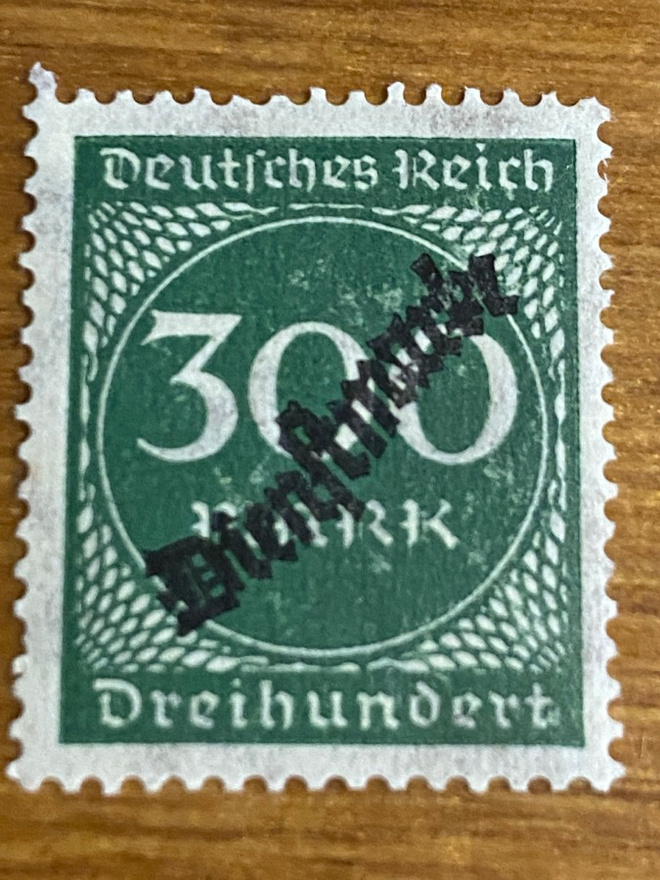 SAKSA REICH 1923 VIRKAMIESMERKKI**