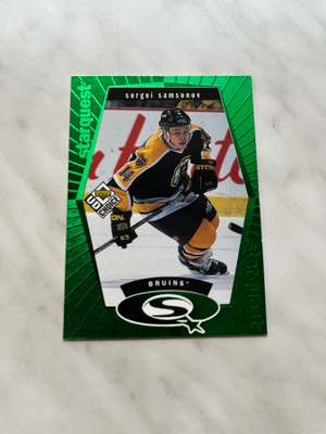 1998-99 UD Choice StarQuest Green Sergei Samsonov #SQ6