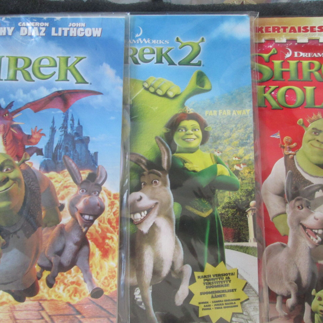 Shrek 1-3 (uusi) 3DVD