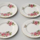 Paragon Prairie Rose leivos- / pullalautaset 4 kpl Vintage - pikkukuva 1